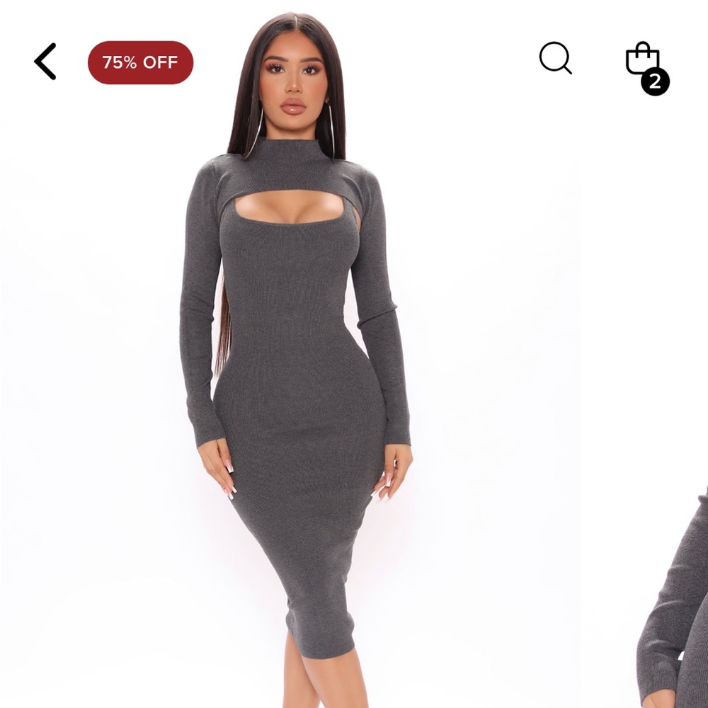 Two Piece Sweater Dress Set